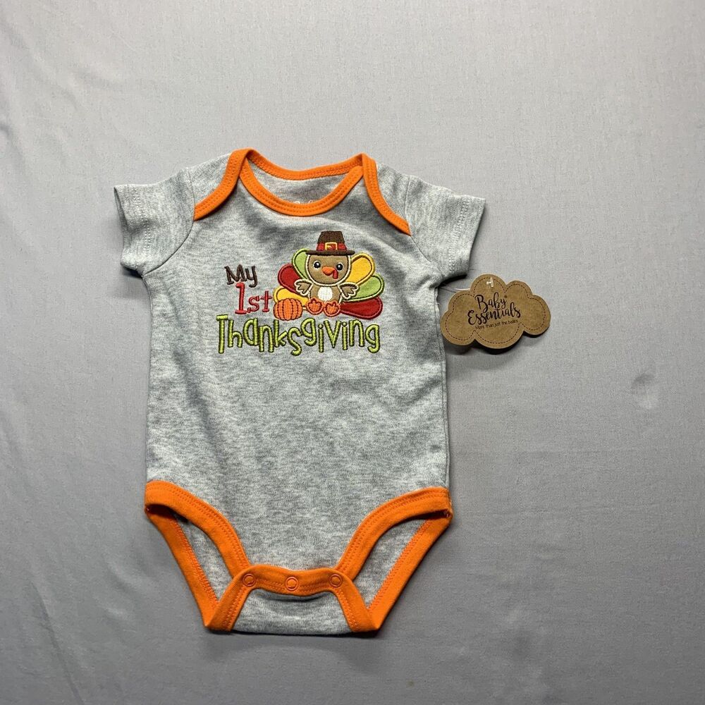 Baby Essentials "My 1st Thanksgiving" One Piece NWT 6M